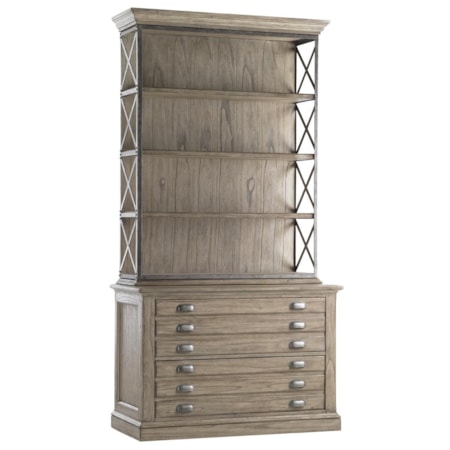 2 Drawer Johnson File Chest with Deck