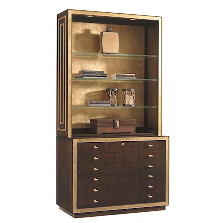 Beverly Palms Deck and File Cabinet Combo