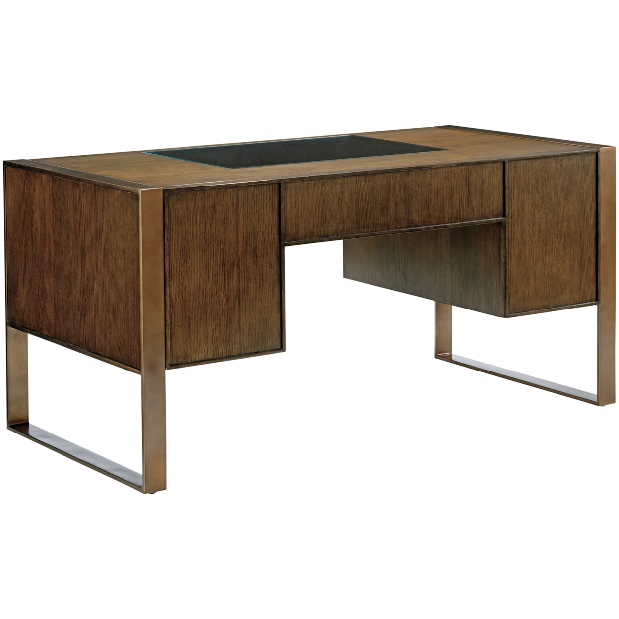 Sligh Cross Effect 190-411 Contemporary 7-Drawer Structure Desk with ...