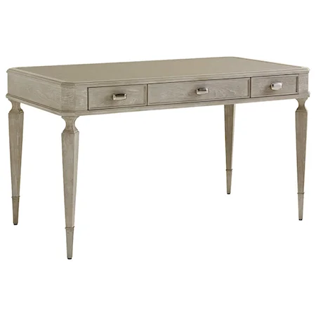 Chloe Writing Desk with Faux Leather Writing Surface