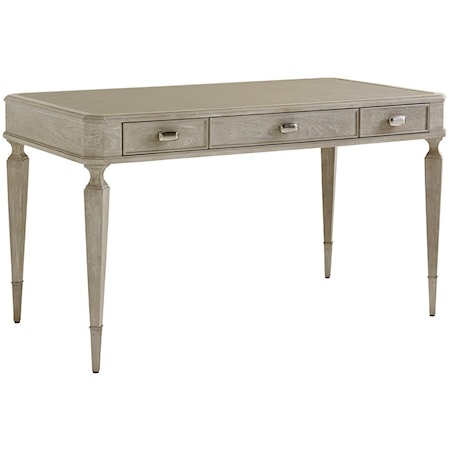 Chloe Writing Desk with Faux Leather Writing Surface