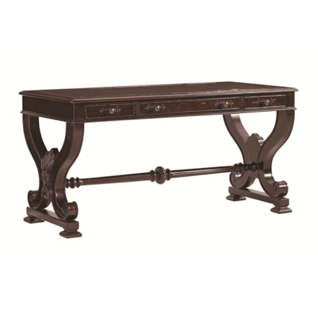 Callington Writing Desk with Three Drawers and Serpentine Legs