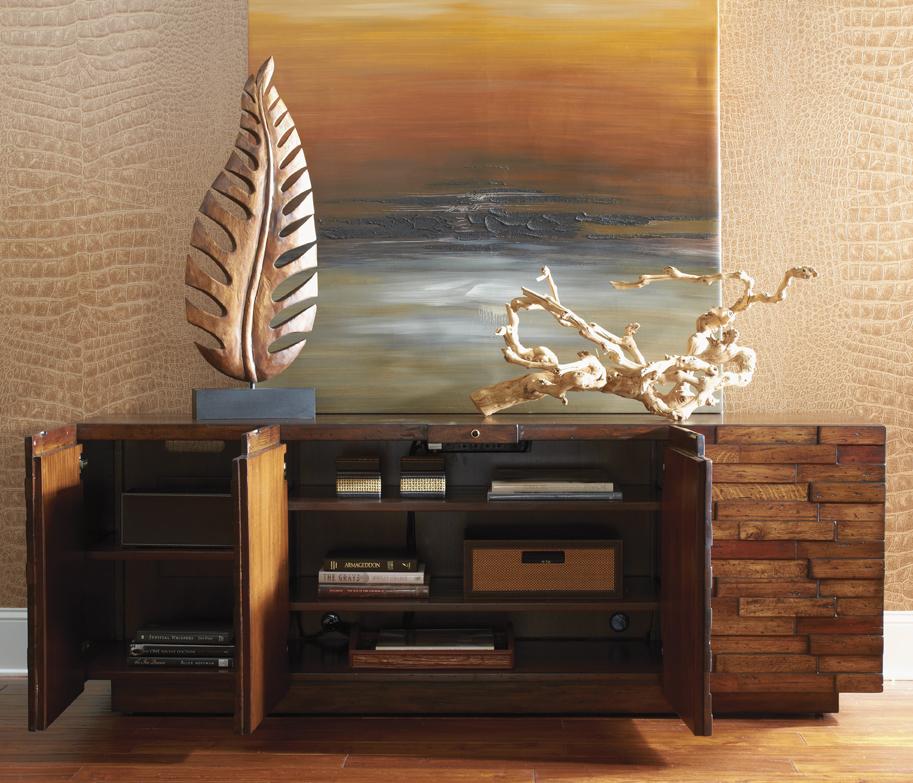 Criss Cross TV Console