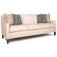 Contemporary 74" Sofa with Track Arms