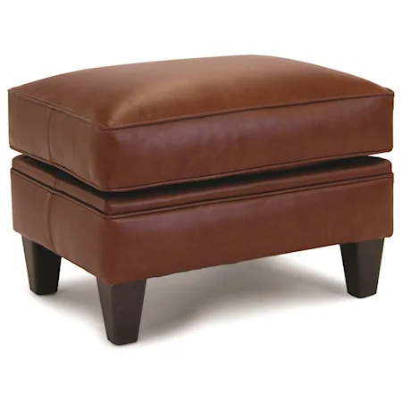 Customizable Ottoman with Tapered Legs