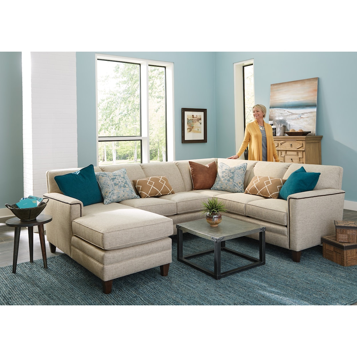Kirkwood Build Your Own 3000 Series Customizable 3-Piece Chaise Sectional