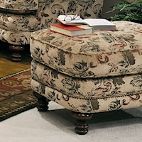 Ottoman with Nailhead Trim