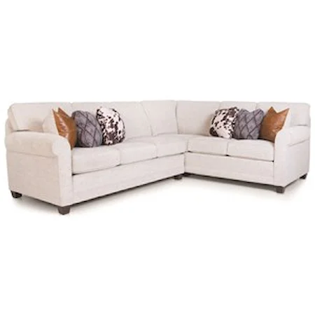 Casual 2-piece L-Shaped Sectional