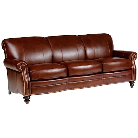 Sofa with Rolled Armrests
