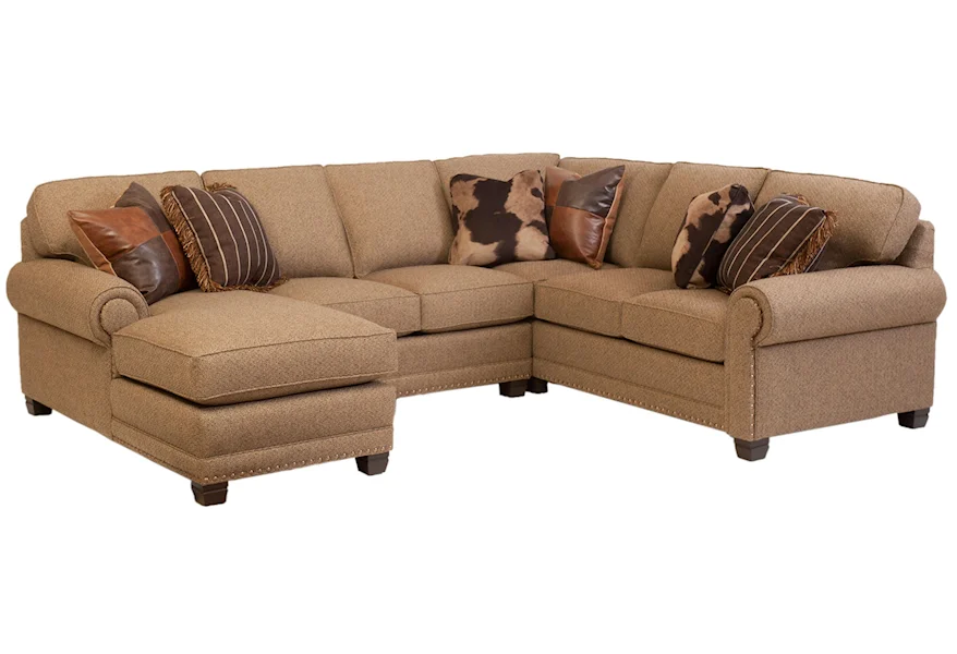 393 Sectional by Smith Brothers at Mueller Furniture