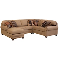 Traditional 3-piece Sectional Sofa with Left-Arm-Facing Chaise