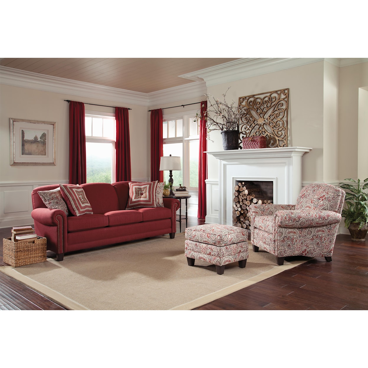 Kirkwood Wentworth Upholstered Ottoman