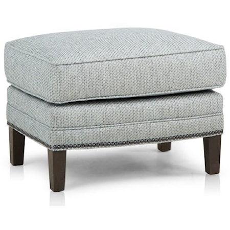 Ottoman with Tapered Legs