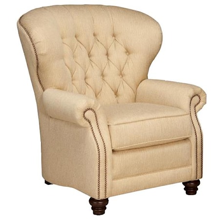 Motorized Reclining Chair with Tufted Seat Back