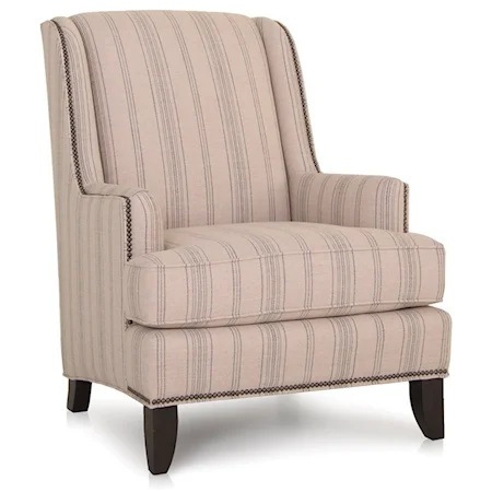 Traditional Accent Chair with Nailhead Trim