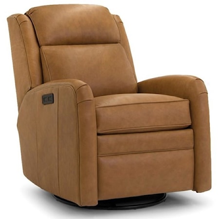 Casual Power Swivel Glider Recliner with Power Headrest