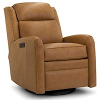 Casual Power Swivel Recliner with Power Headrest