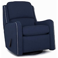 Transitional Recliner with Nailhead Trim