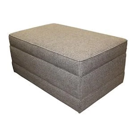 Storage Ottoman with Baseband and Hidden Casters