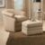 Smith Brothers Accent Chairs and Ottomans SB Barrel Swivel Chair and Ottoman with Casters