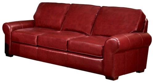 Classic Casual Sofa with Sock Arms