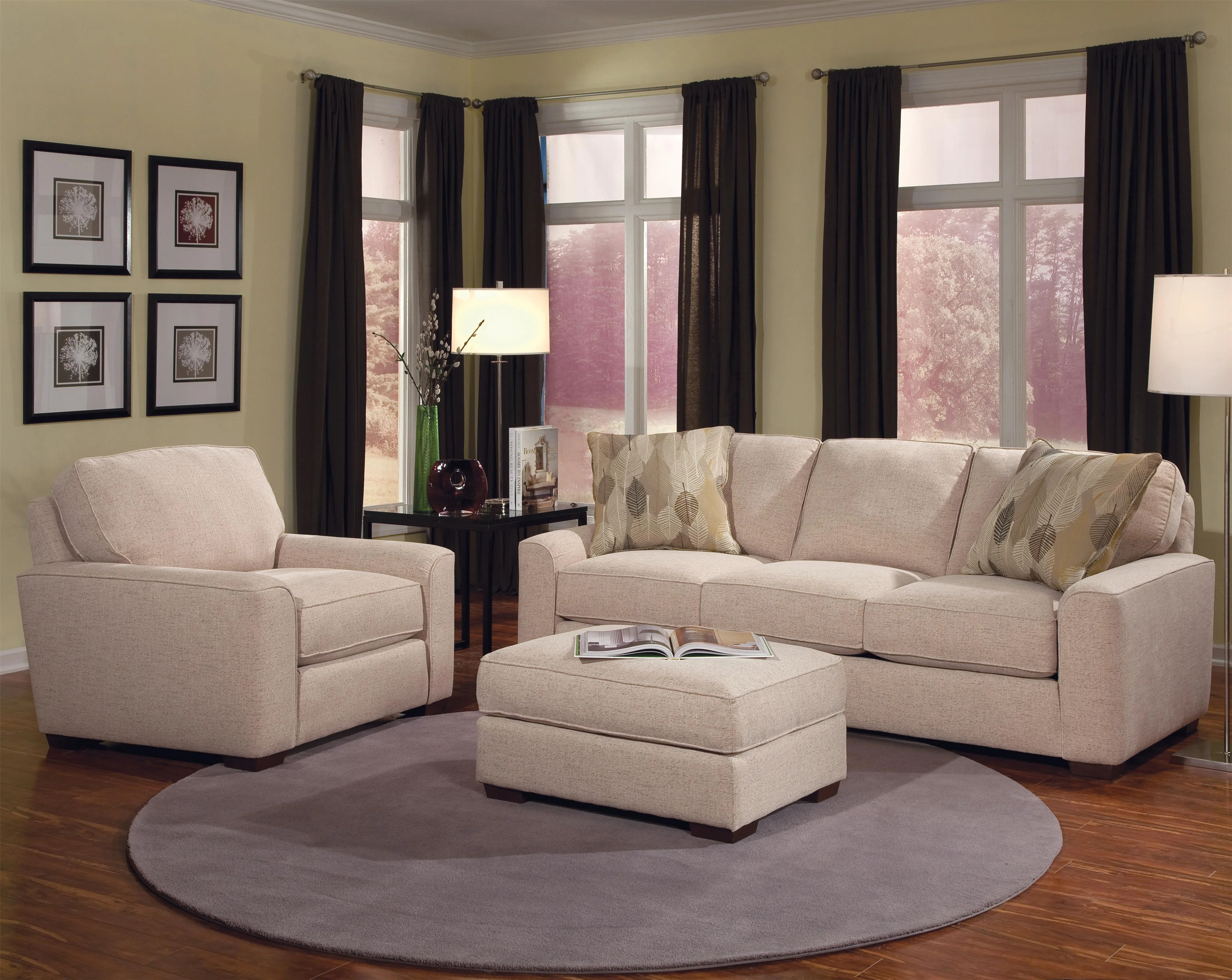 Smith Brothers Build Your Own 8000 Series 8121-10 Retro Styled Sofa ...