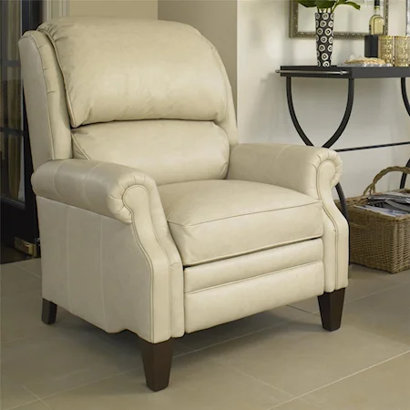 Pressback Reclining Chair with Bustle Back