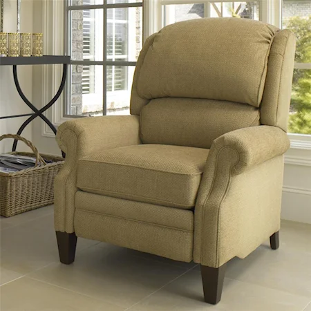 Pressback Reclining Chair with Bustle Back