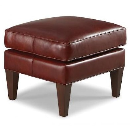 Traditional Ottoman with Tapered Legs