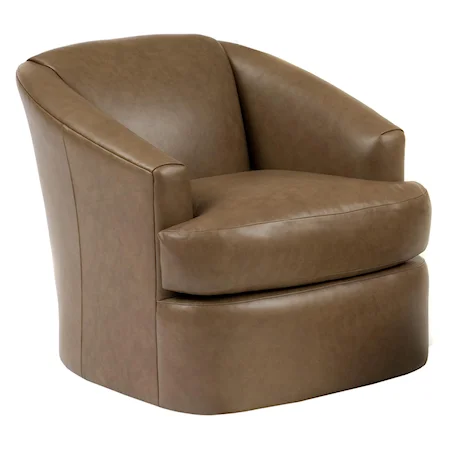 Contemporary Barrel Swivel Chair