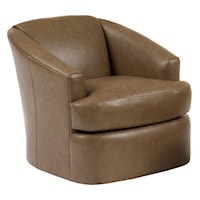 Contemporary Barrel Swivel Chair