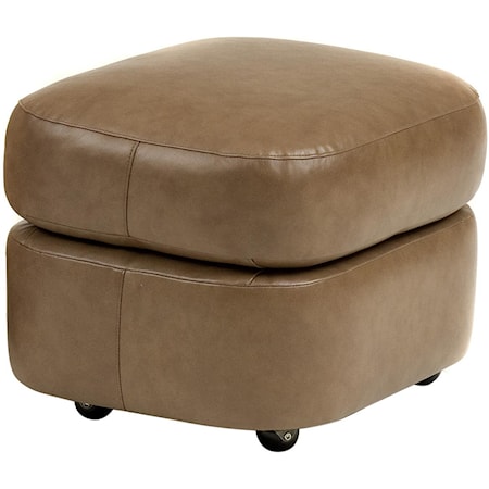 Contemporary Ottoman with Casters