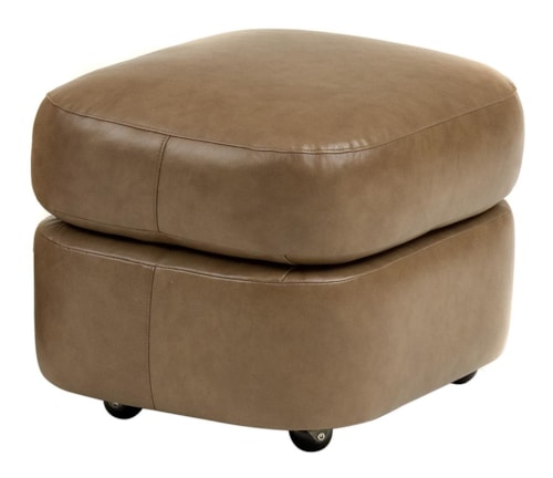 Contemporary Ottoman with Casters