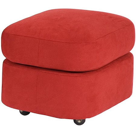 Contemporary Ottoman with Casters