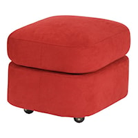 Contemporary Ottoman with Casters