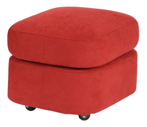 Contemporary Ottoman with Casters