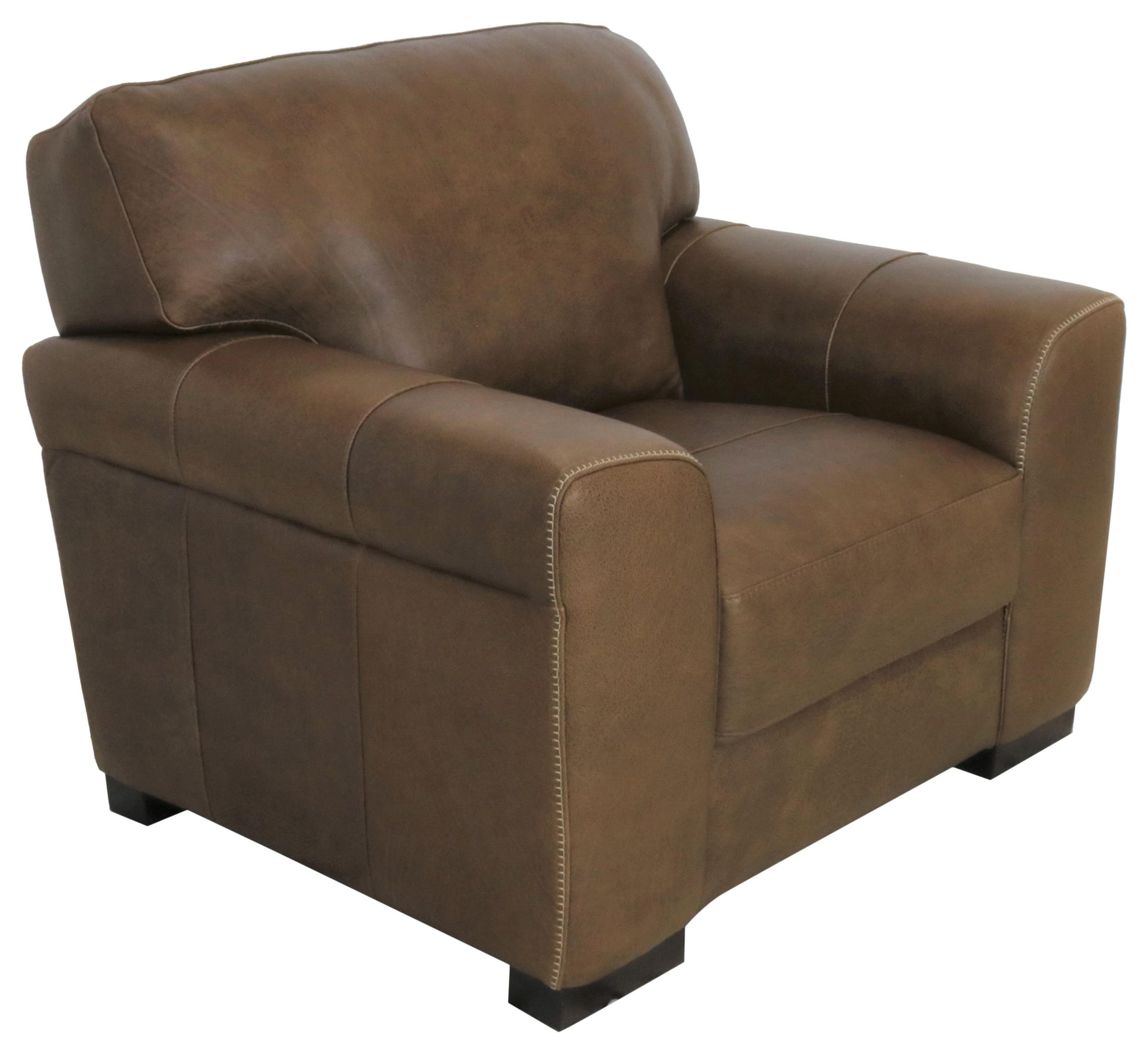 Italian leather deals chair and ottoman