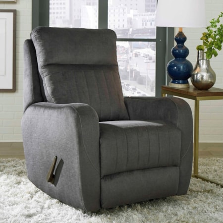 Transitional Wall Hugger Power Recliner with USB Port