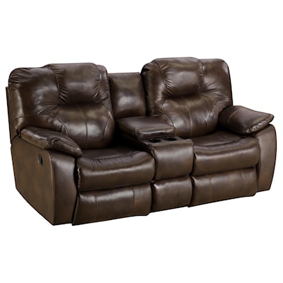 Design2Recline Avalon Double Reclining Loveseat with Console