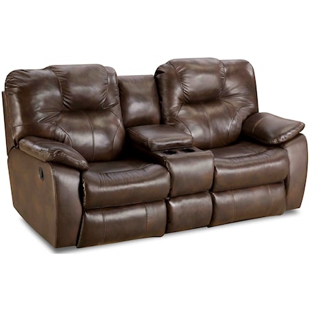 Power Headrest Reclining Loveseat with Console and USB Port