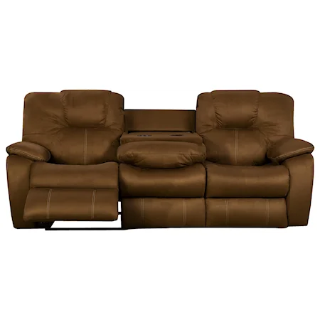 Comfortable Reclining Sofa with Drop Down Table