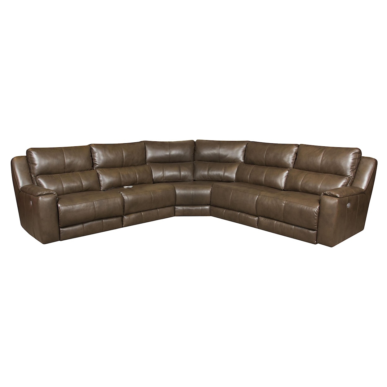 Southern Motion Dazzle Reclining Sectional with Power Headrests