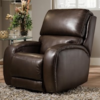 Casual Power Rocker Recliner with Updated Family Room Style