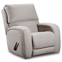 Casual Rocker Recliner with Updated Family Room Style