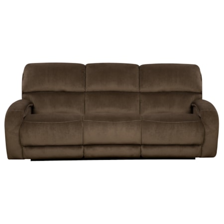 Power Headrest Reclining Sofa with Casual Style for Family Rooms
