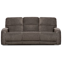 Casual Power Headrest Reclining Sofa with 2 Pillows