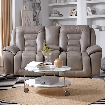 Double Reclining Sofa w/ Console