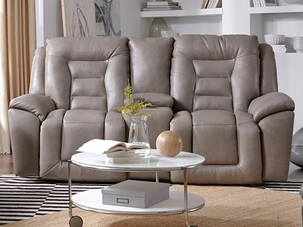 Double Reclining Sofa w/ Console