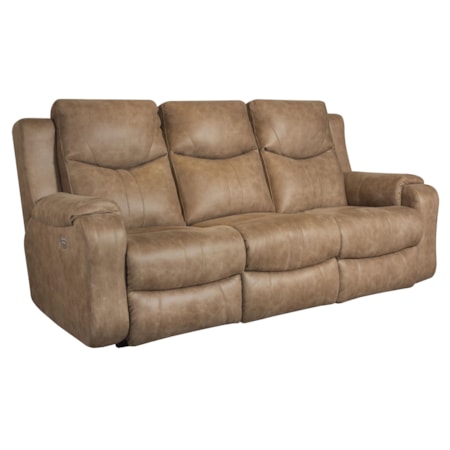 Double Reclining Sofa with Power Headrests