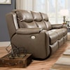 Design2Recline Marvel Double Reclining Sofa with Power Headrests